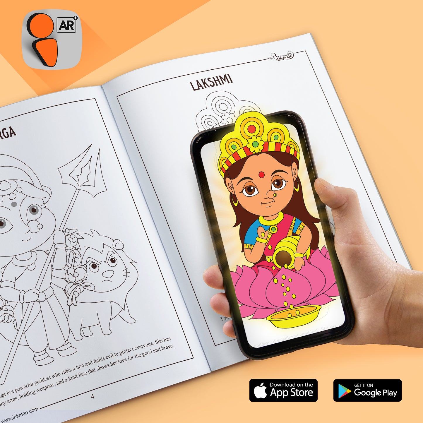 Hindu Gods colouring Book | AR Enabled